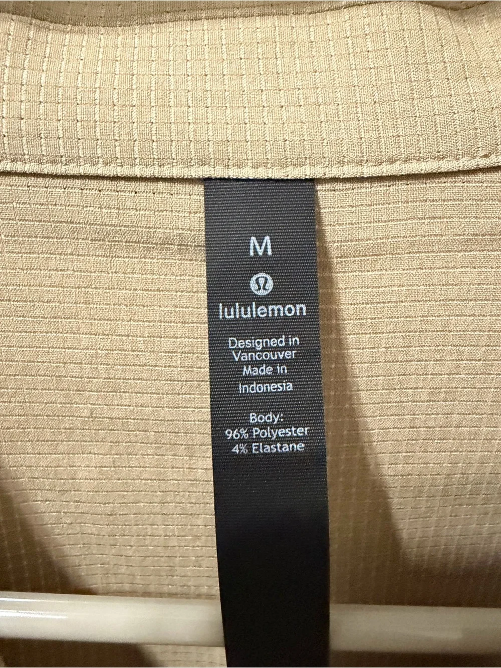 Lululemon Airing Easy Camp-Collar Short-Sleeve Shirt Textured Trench Size M